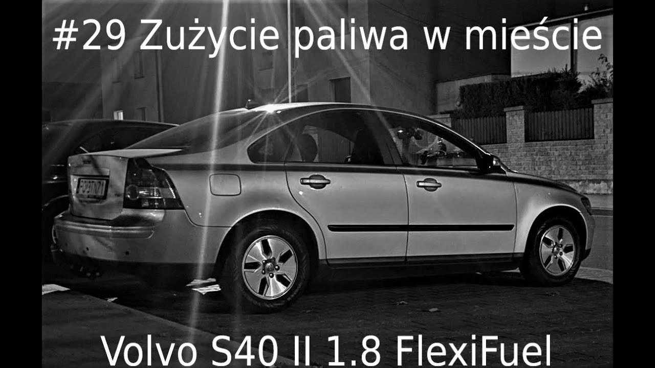 #29 Zużycie paliwa w mieście/ fuel consumption in city driving Volvo s40 II 1.8