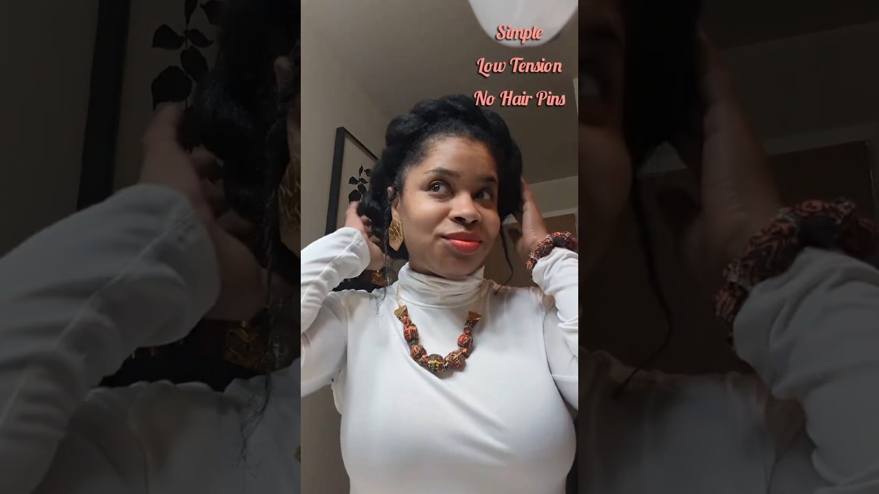 A simple, elegant way to style your hair w/o all the gel, hair pins, and labor! 