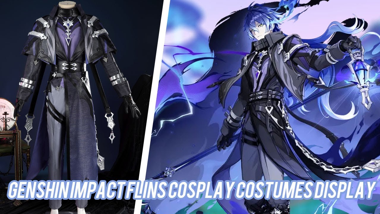 Genshin Impact Flins Cosplay Costumes Display