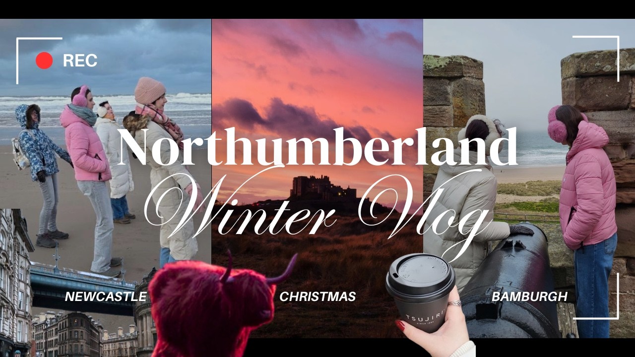 Northumberland Winter Vlog ❄️🏰 Newcastle, Bamburgh, Simonside