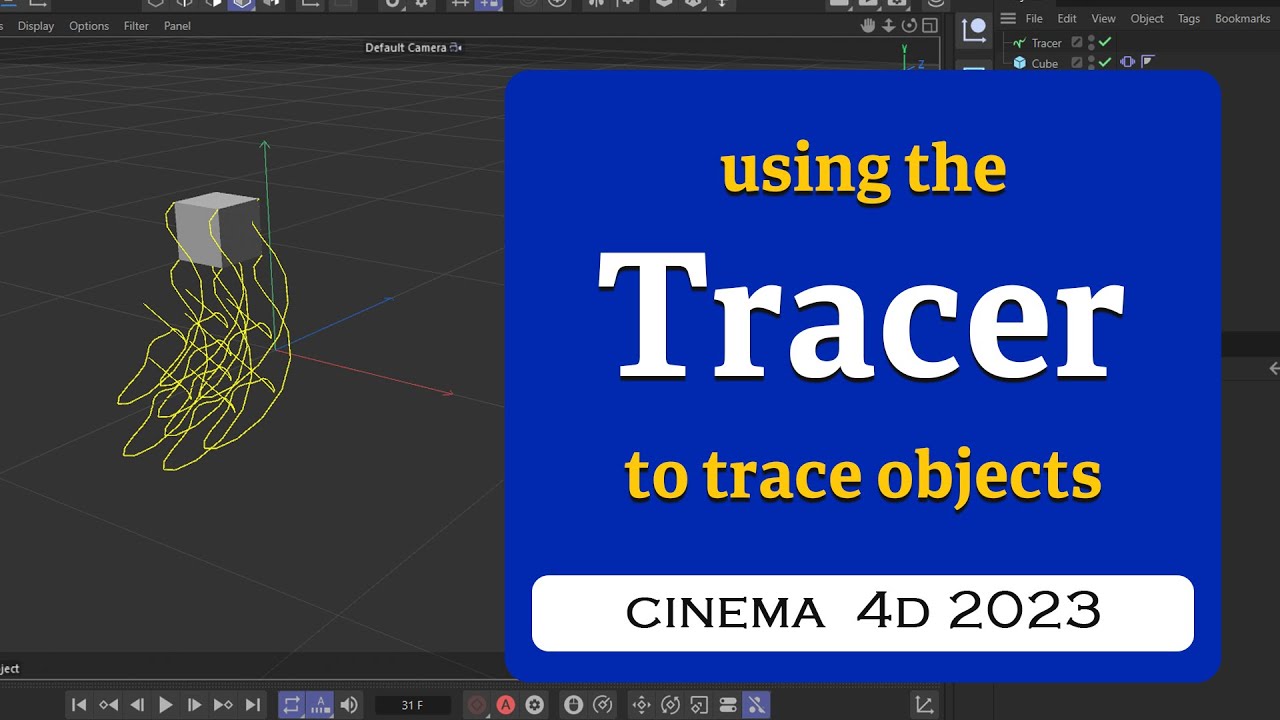 Using the Tracer object in cinema 4d 2023 @MaxonVFX