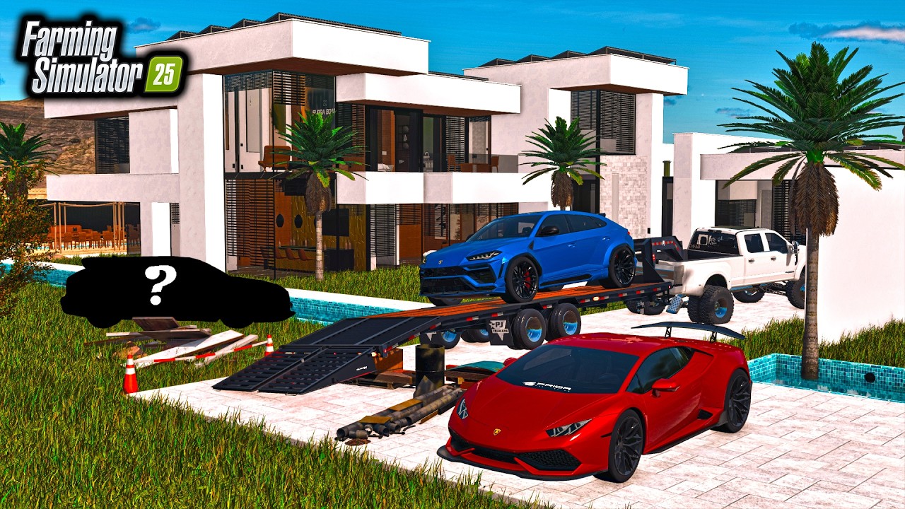 CLEANING OUT GRANDPA'S LUXURY MANSION! (LIFTED TRUCKS + SUPERCARS) | FS25