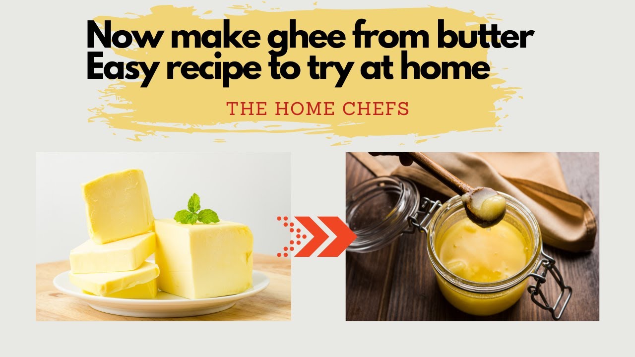 Easy ghee recipe using 2 ingredients: unsalted butter and yoghurt | Make clarified butter at home