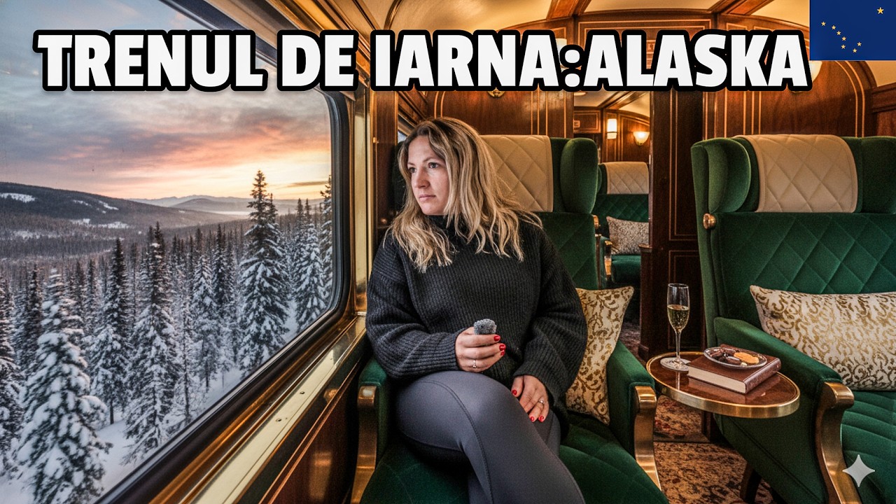 12 ore pe cele mai extreme șine! Trenul de LUX din Alaska