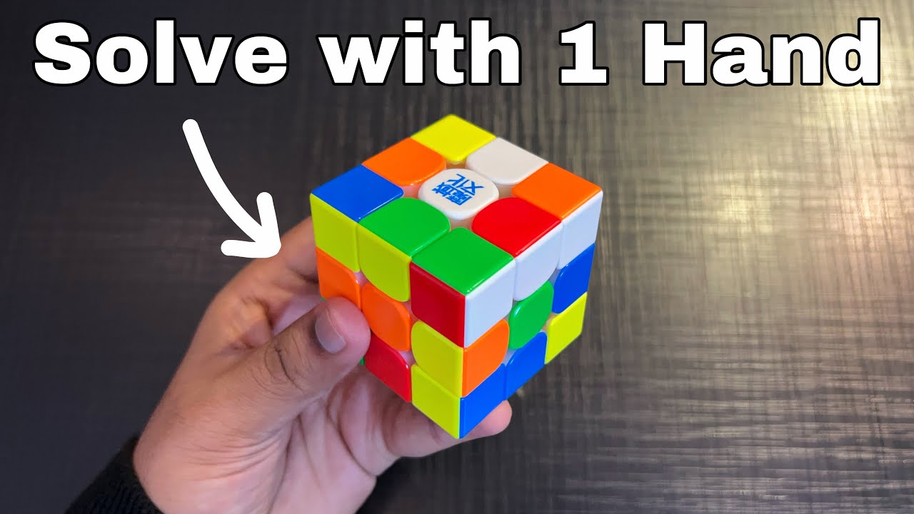 How to Solve a Rubik’s Cube One Handed “Easiest Method”