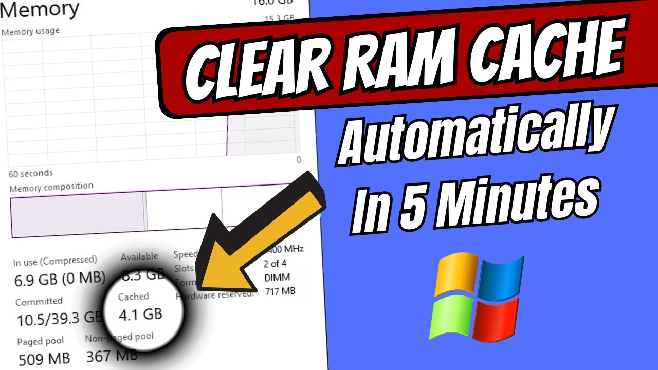 How to Clear RAM Cache AUTOMATICALLY in 5 Mnts (Windows 10/11) |  🚀 Make Computer Faster