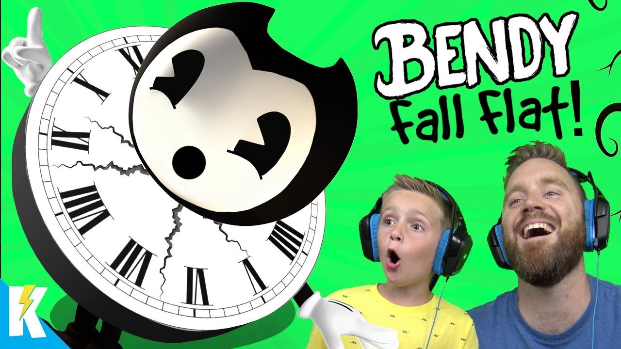 BENDY is STUCK! (Human Fall Flat DARK Gameplay!) K-City GAMING