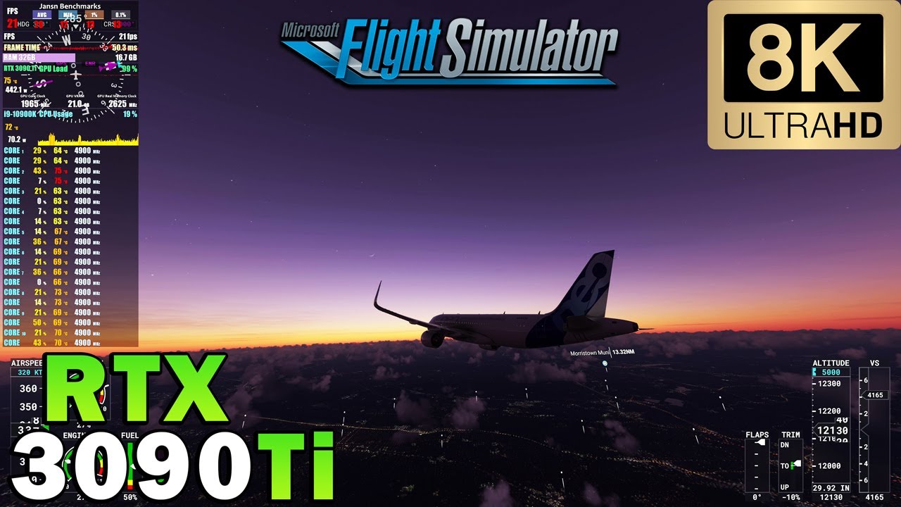 ►Microsoft Flight Simulator 2020 in 8K | RTX 3090 Ti | Ultra Settings