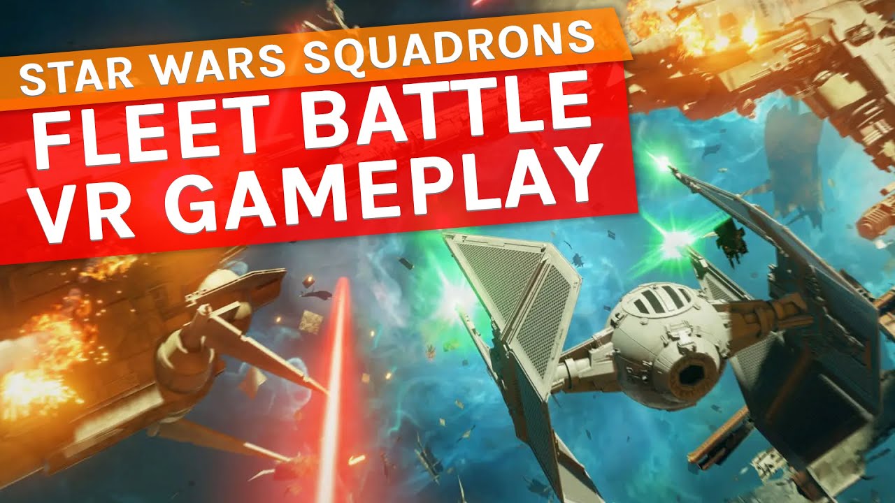 Star Wars: Squadrons VR - 7 Minutes Of Fleet Battle vs AI PC VR Gameplay