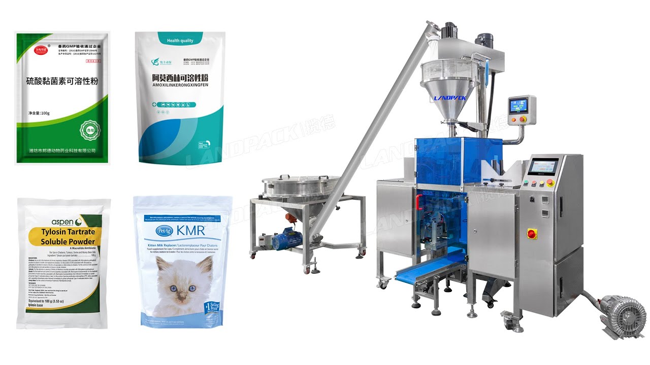 Mini Premade Pouch Stand Up Zipper Doypack Powder Packing Machine With Screw Metering Machine
