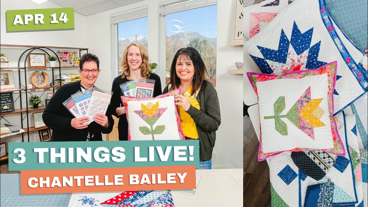 3 Things Live: How to Make the Exclusive Tulip Pillow with Chantelle Bailey