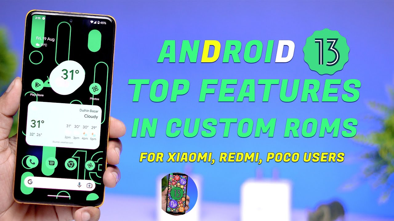 Top Android 13 Feature in Custom ROMs for Xiaomi Users | Android 13 Custom ROM Hands-On | HINDI