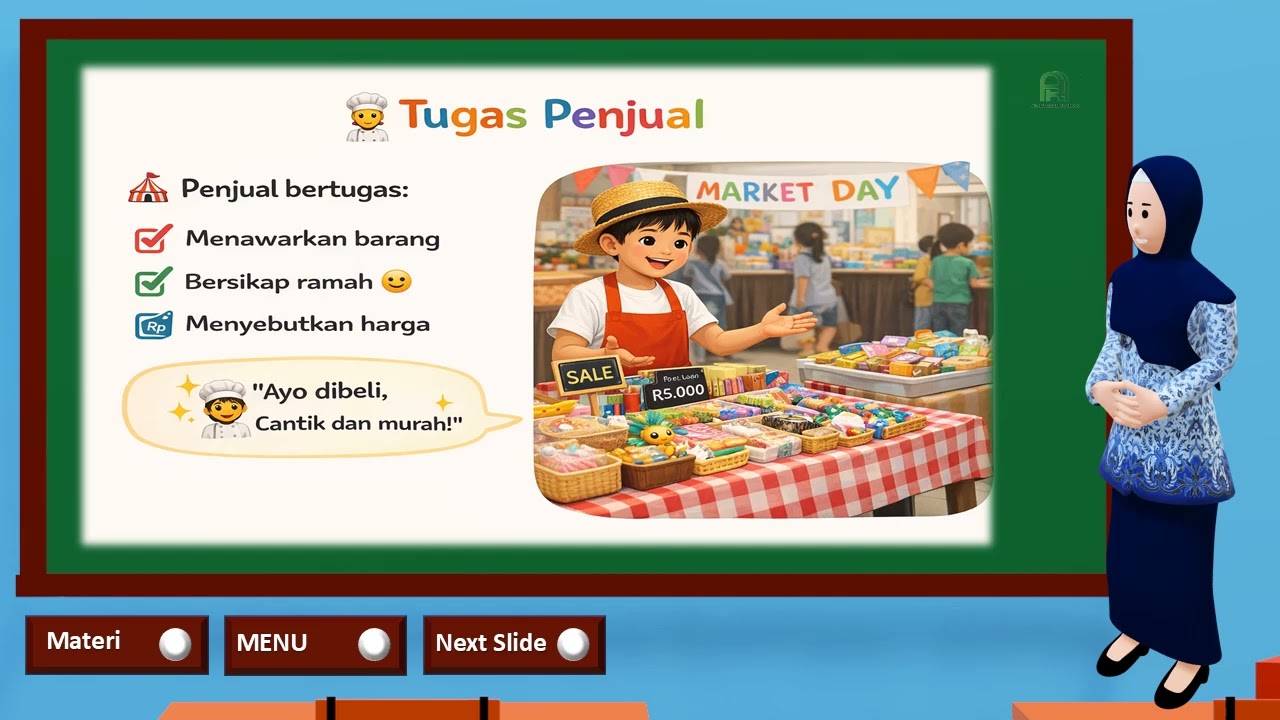 ASIKNYA JADI PENGUSAHA | Market Day Anak TK - Materi Pembelajaran Kelas B