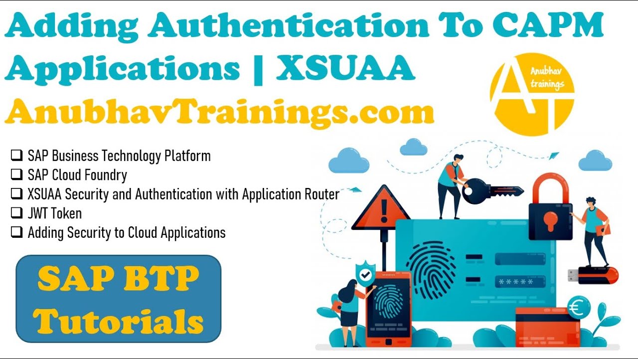 Концепция аутентификации SAP BTP | XSUAA | Безопасное приложение CAPM | AppRouter | Студия бизнес...