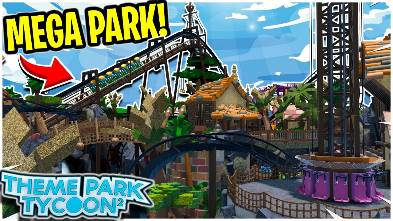 Theme Park Tycoon 2 Incredible *MEGA PARK* had this...