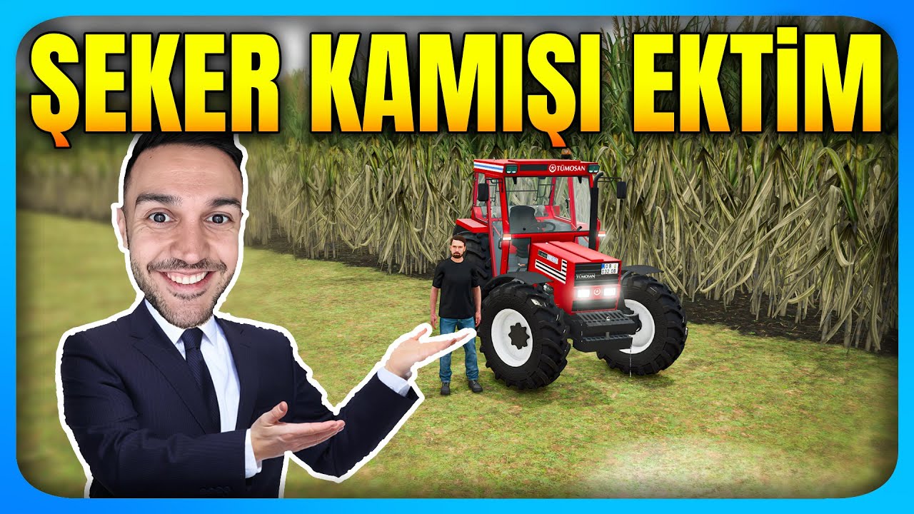 🔥 Tümosan'dan 2 Kat Uzun Şeker Kamışı Ekimi | FS25 Türkçe #46