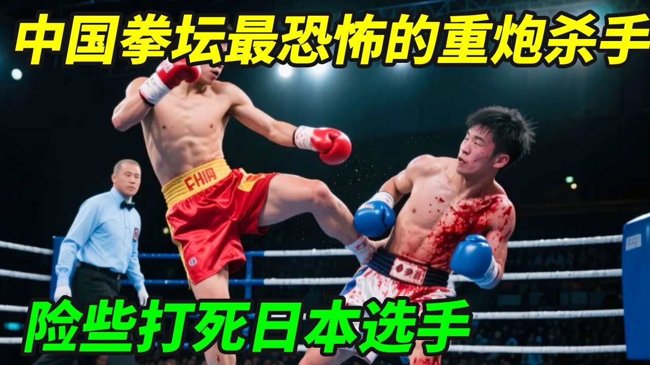 中国拳坛最恐怖的重炮杀手！险些打死日本选手，对手扔毛巾投降！【小野格斗解说】