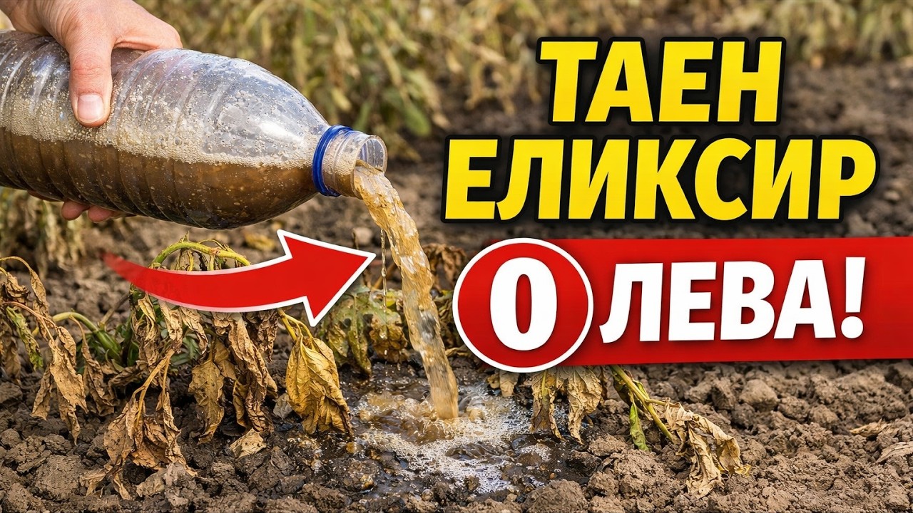 Дори МЪРТВИТЕ растения ще ЕКСПЛОДИРАТ! Тайната на микробната течност за 0 лева, която ВСЕКИ може да