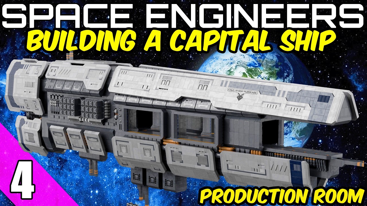 Как спроектировать крупный боевой корабль в Space Engineers – EP4