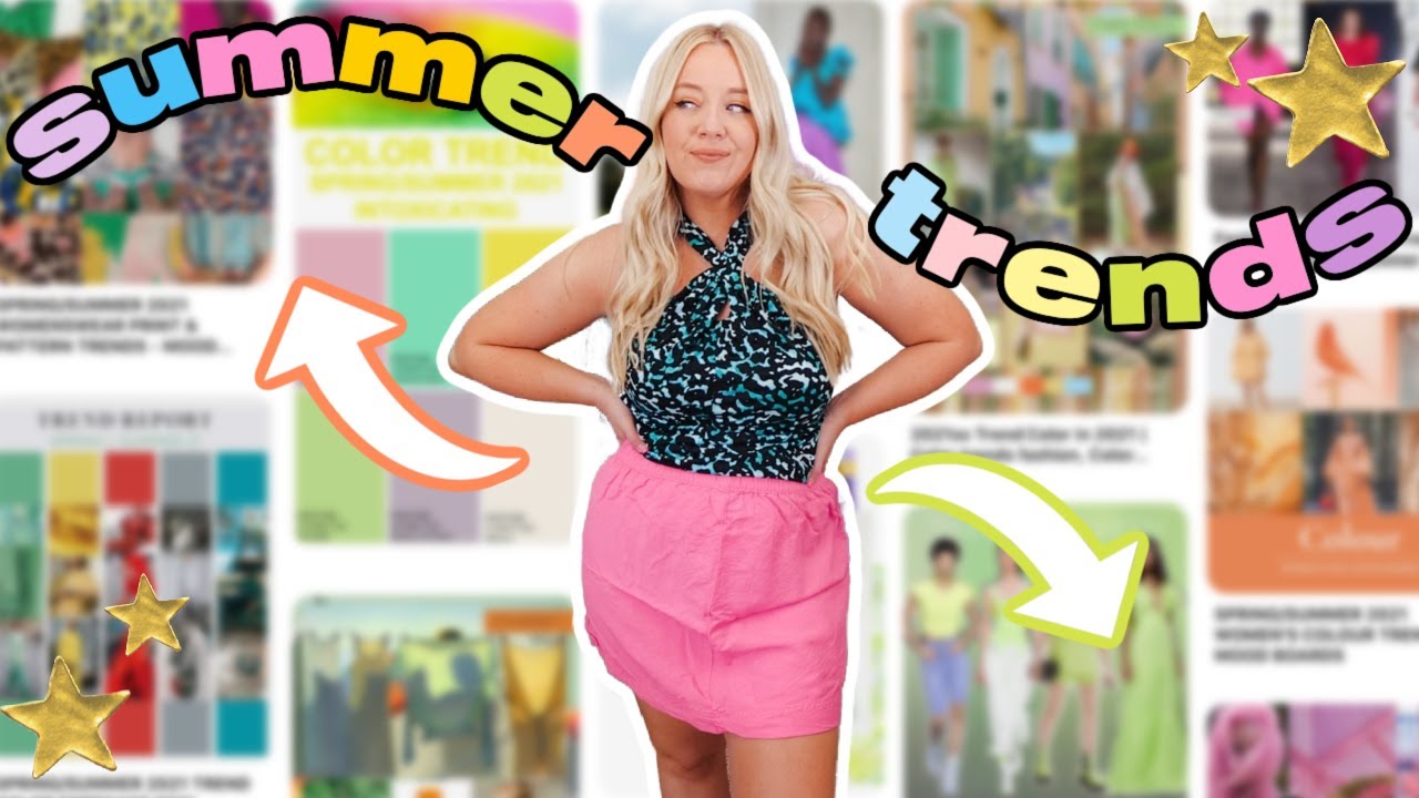 trying on ALLLL of the summer 2021 trends (100% thrifted)!