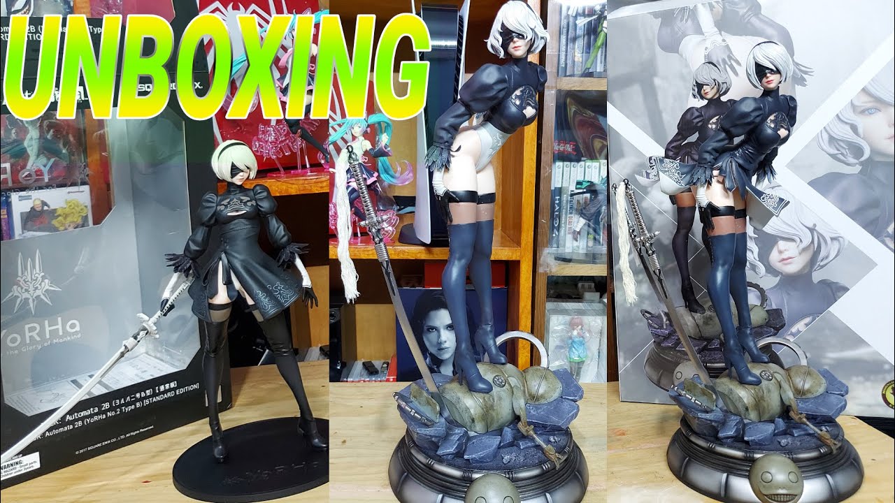NieR Automata: Figure 2B Android 1/4 Scale UNBOXING rare statue Resin review By MOONLIGHT STUDIO