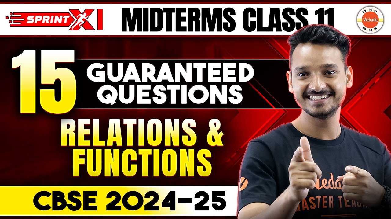 CBSE Class 11 Maths Relations and Functions Guaranteed Qs for Midterm/Half-Yearly Exam