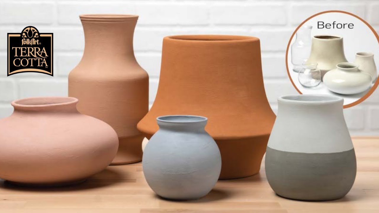 Trash to Terra Cotta Demo with FolkArt Paint