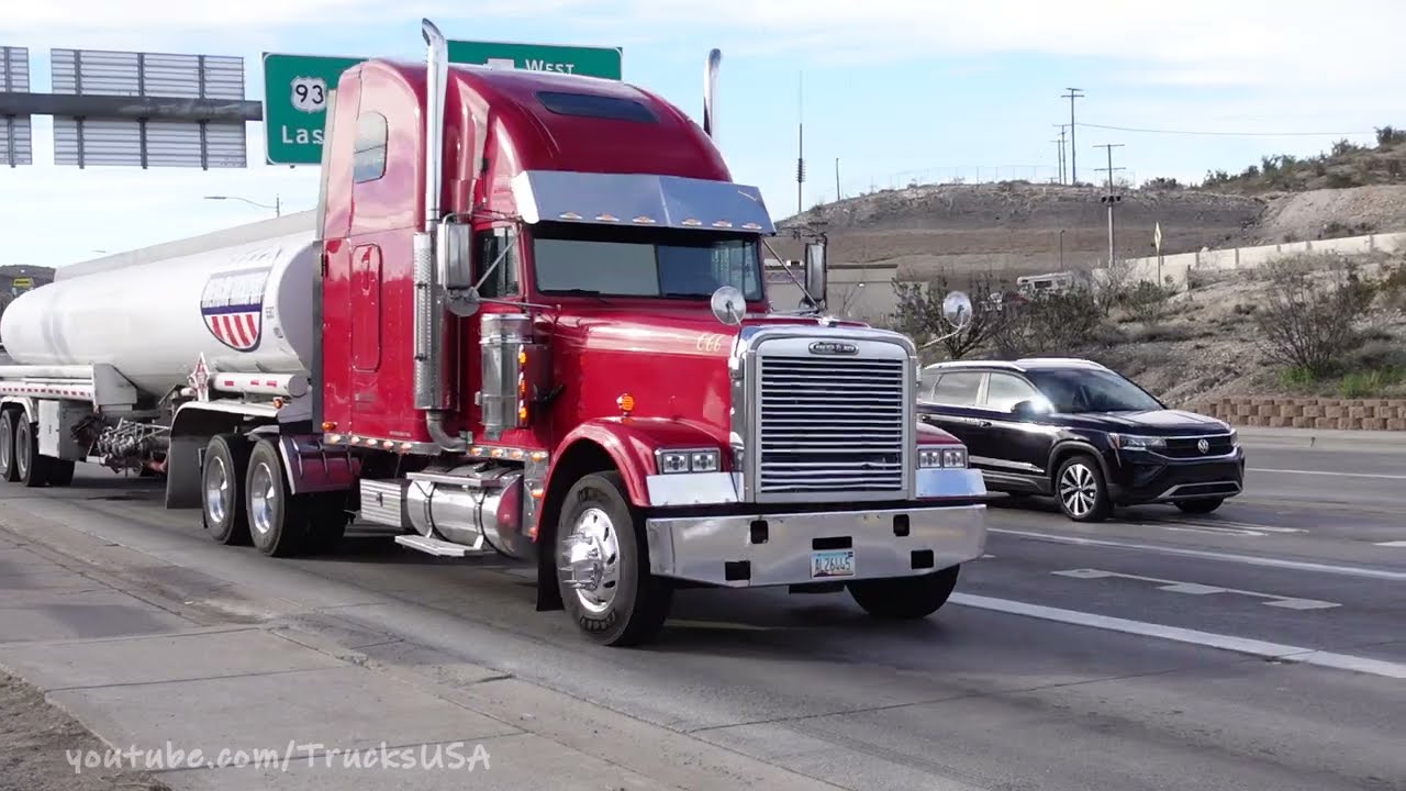 Truck Spotting in Arizona, busy end of winter traffic, Trucks USA
