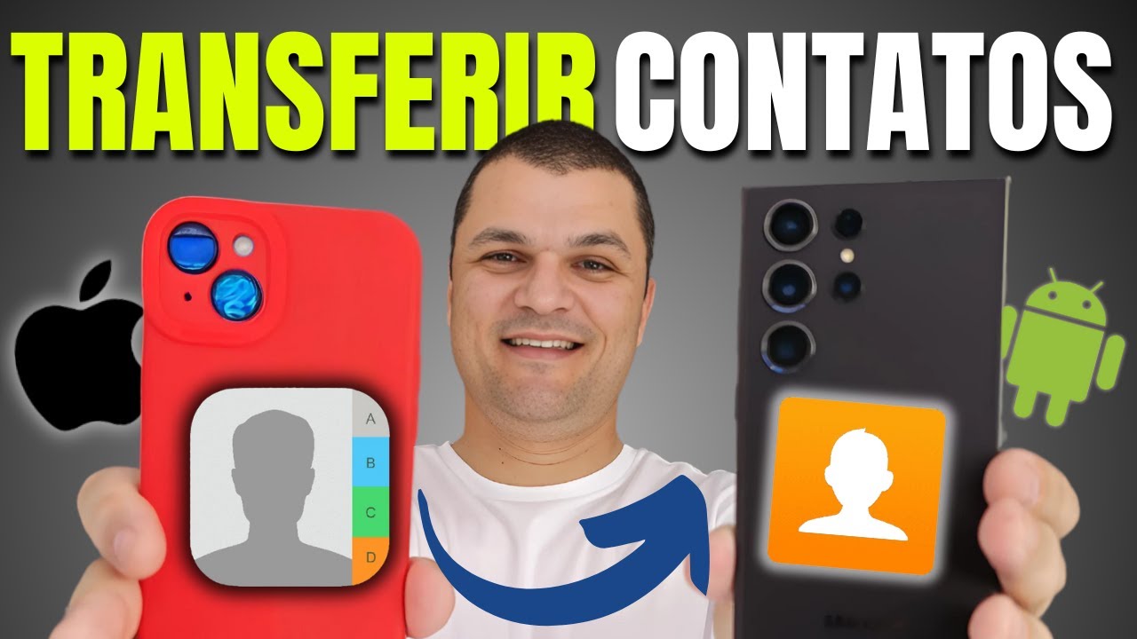 COMO TRANSFERIR TODOS OS CONTATOS DO IPHONE PARA CELULAR ANDROID SEM PERDER NADA