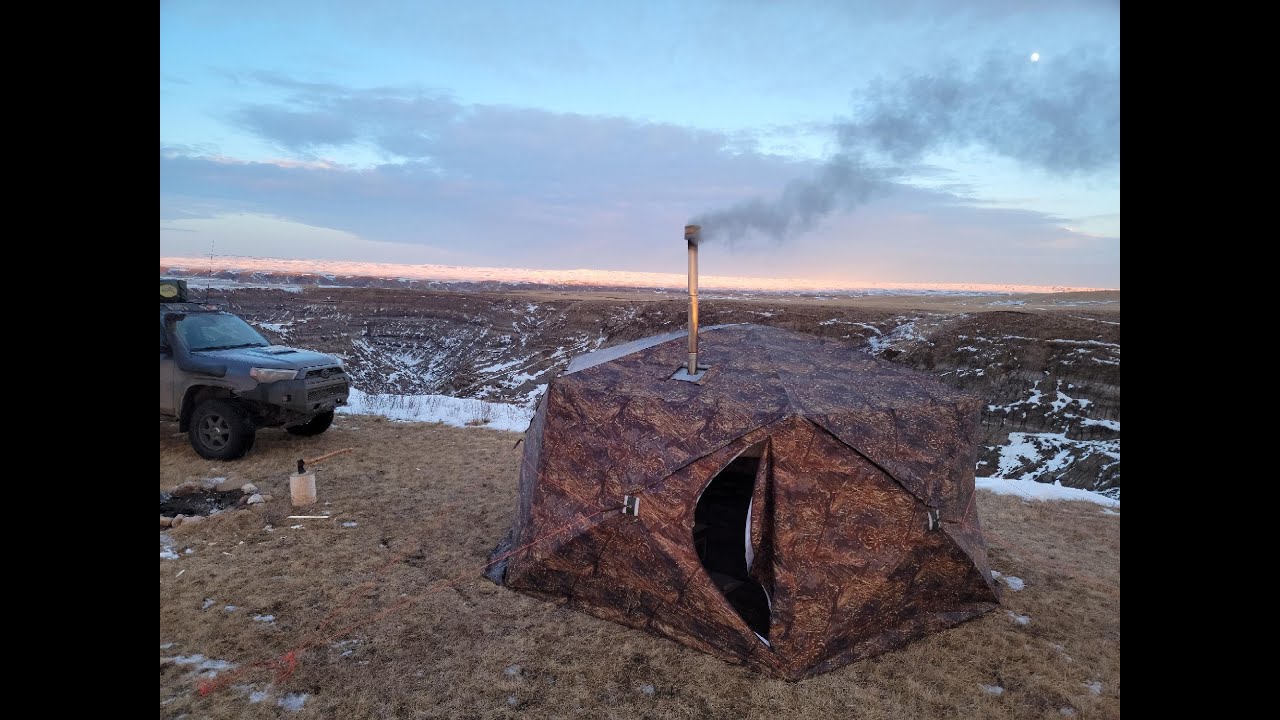8 Person Hexagon Russian Bear Tent Set Up