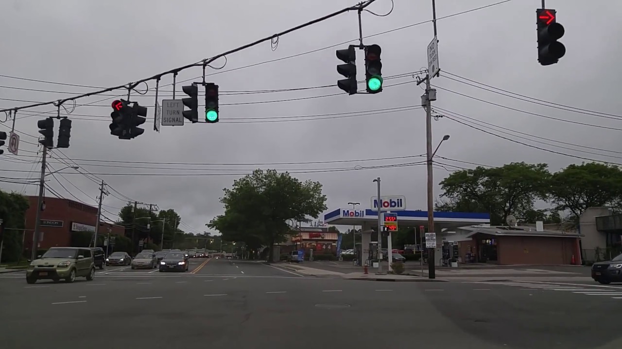 Driving from Glen Cove to Carle Place in Nassau,New York