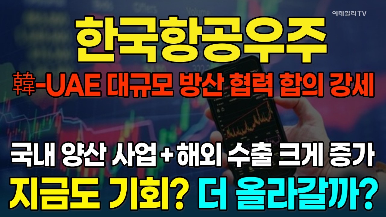 한국항공우주, 韓-UAE 대규모 방산 협력 합의에 강세···수주 확대에 실적 급증! 더 오를까? [종목레이더] | 마켓나우 3부(20260227)