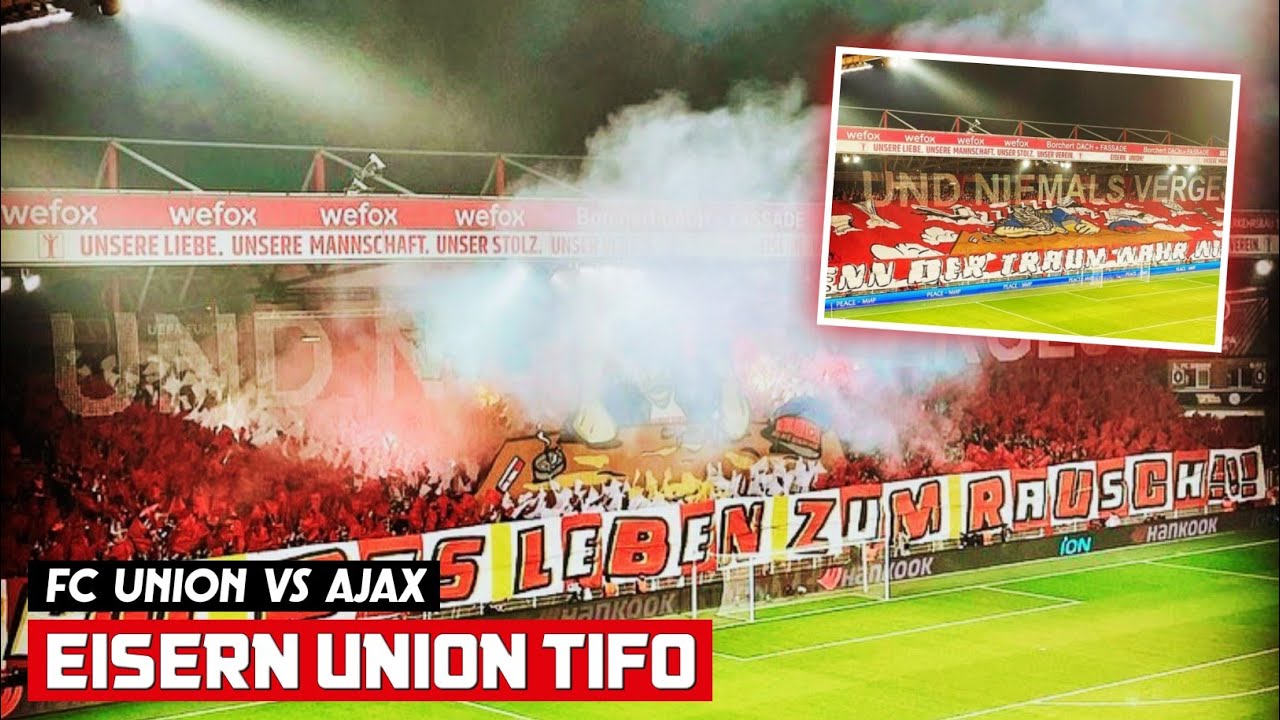 Ultras Union Berlin Choreo & Pyro Atmosphere | Union Berlin vs Ajax | Europa League (23.02.23)