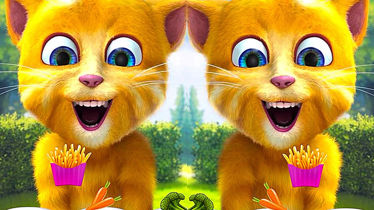 Talking Ginger Cat Eating 