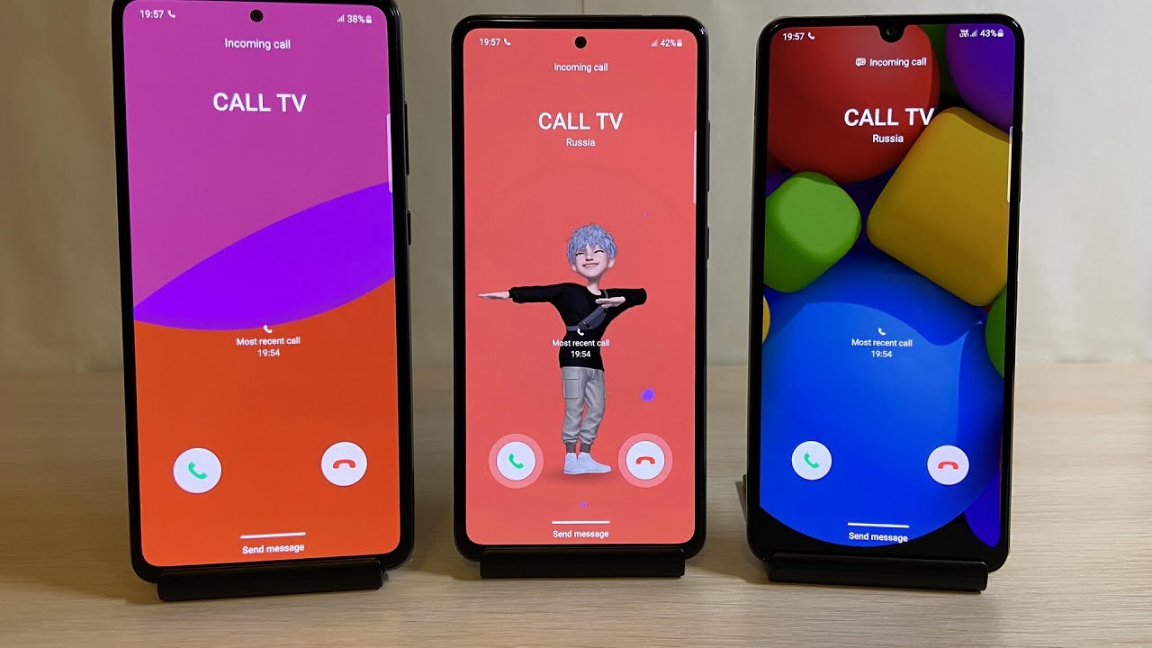 Samsung Galaxy A72 A52 A32 Incoming Call