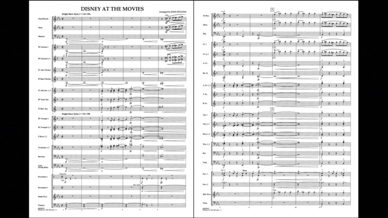 Disney at the Movies arranged by John Higgins