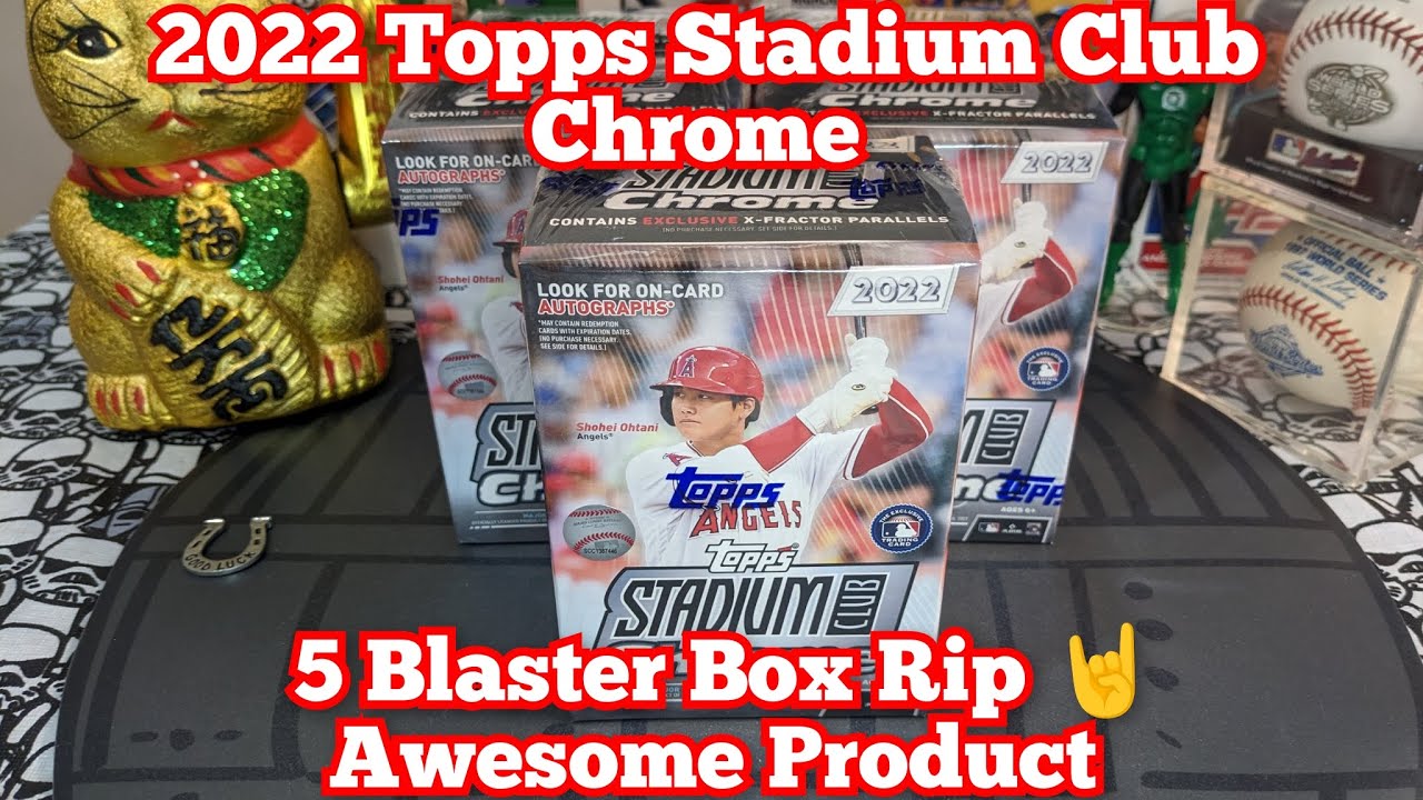 2022 Topps Stadium Club Chrome 5 Blaster Box Rip Awesome Product🍀🤘