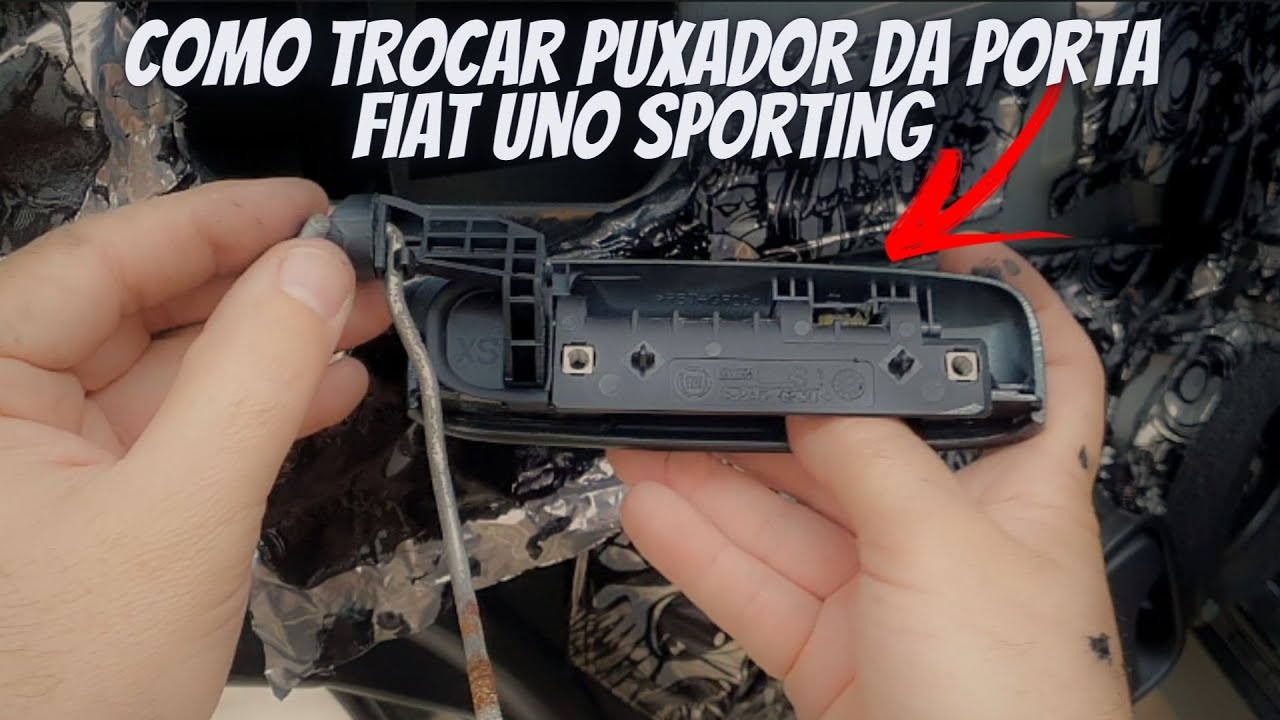 Como trocar puxador da porta Uno sporting