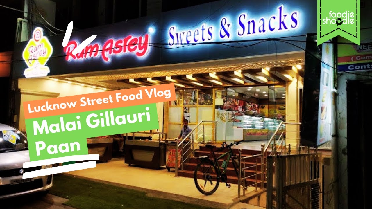 Malai Paan Gillauri at Ram Asrey Sweets | Lucknow Street Food Vlog