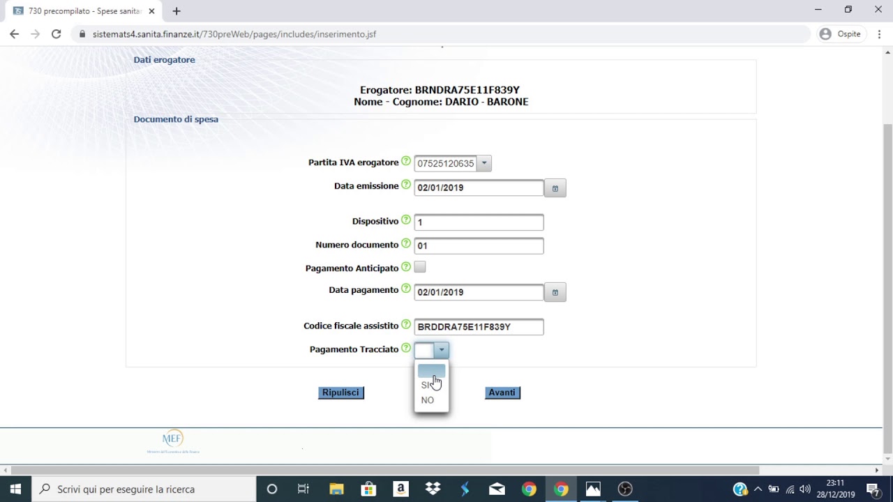 Tutorial Iscrizione Sistema TS 2° Parte
