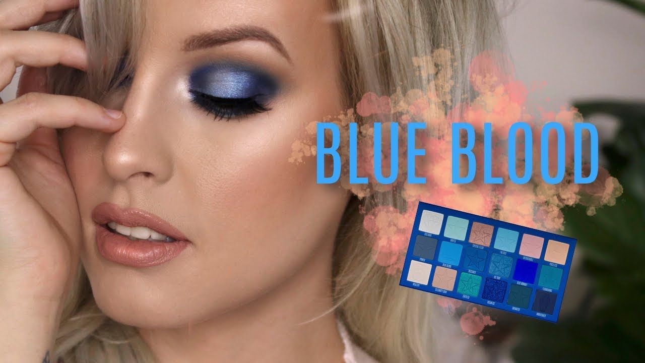 JEFFREE STAR BLUE BLOOD PALETTE TUTORIAL + REVIEW