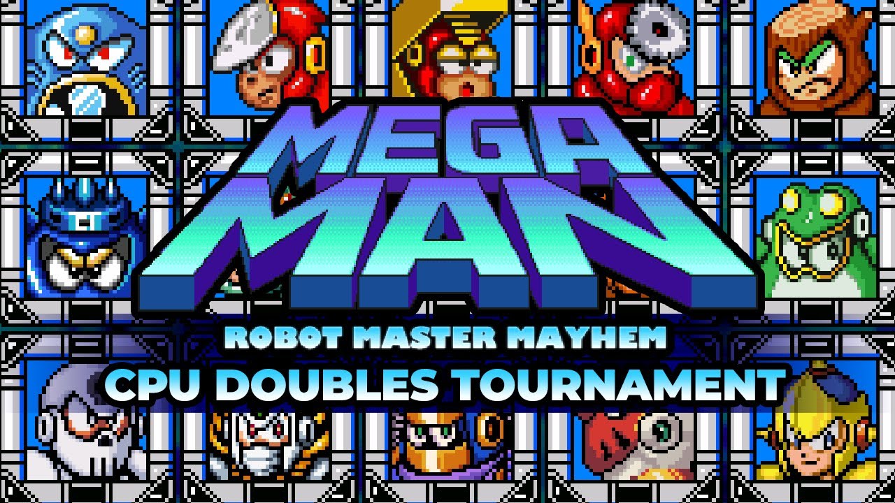 Mega Man: Robot Master Mayhem (PC) - AI DOUBLES TOURNAMENT (2v2) Gameplay