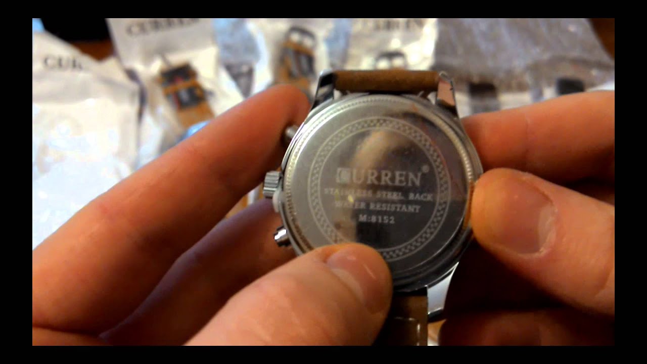 Часы Curren 8152, 8123 с Aliexpress 8139, 8158