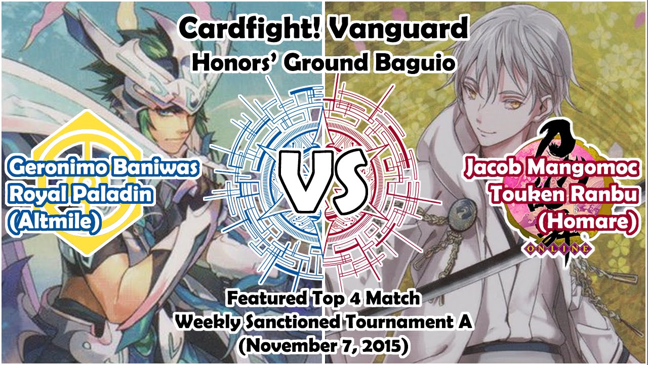 Royal Paladin vs Touken Ranbu - Featured Top 4 Match - Cardfight! Vanguard Baguio PH