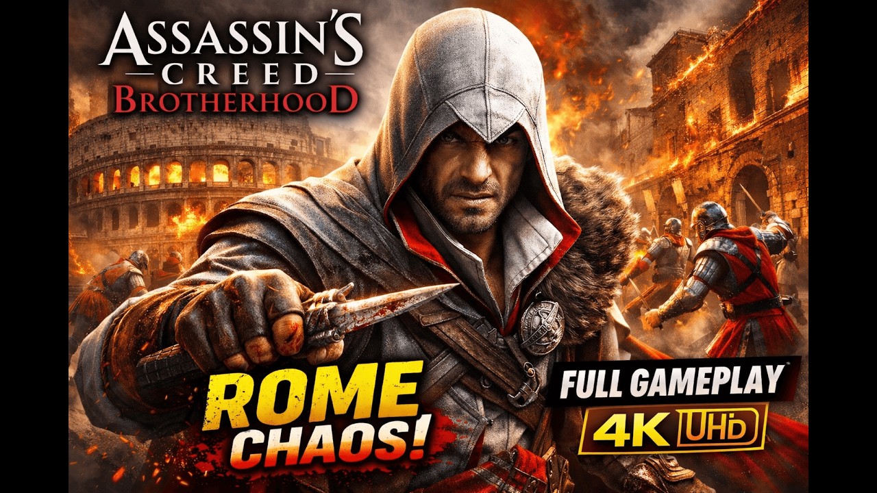 Assassin’s Creed Brotherhood Full Gameplay Walkthrough | Ezio Auditore Rome Mission (PC 1080p)