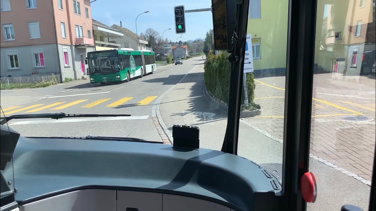 Mitfahrt auf der (VBSG Buslinie 4) von Wittenbach Bhf nach Abtwil SG Säntispark