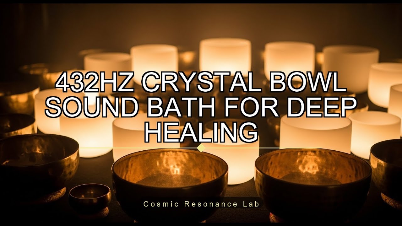 432Hz Crystal Bowl Sound Bath for Deep Healing | Meditation Music