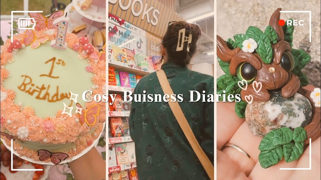 Cosy Buisness Vlog | Packing Orders | Sculpting Dragons | Baking | Buying Supplies 🤎