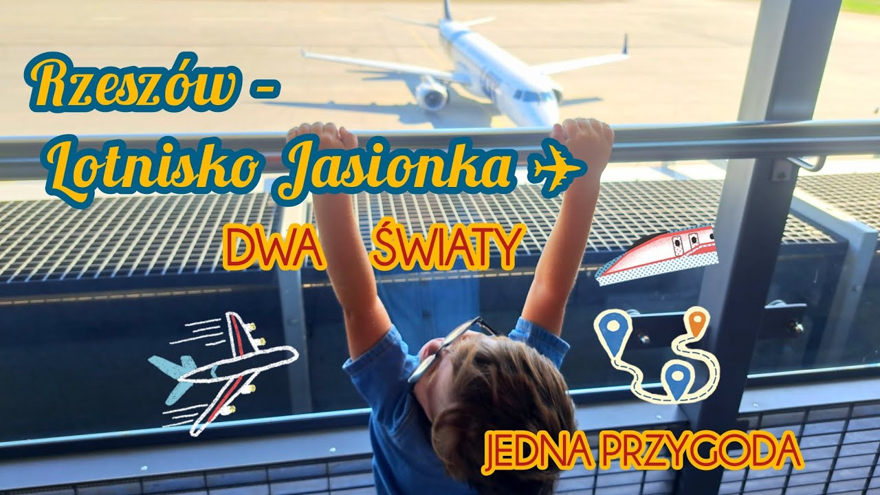 Lotnisko w Jasionce 🛫 Tam gdzie pociągi spotykają samoloty 🤫 | Vlog Gabriel. Po swojemu 