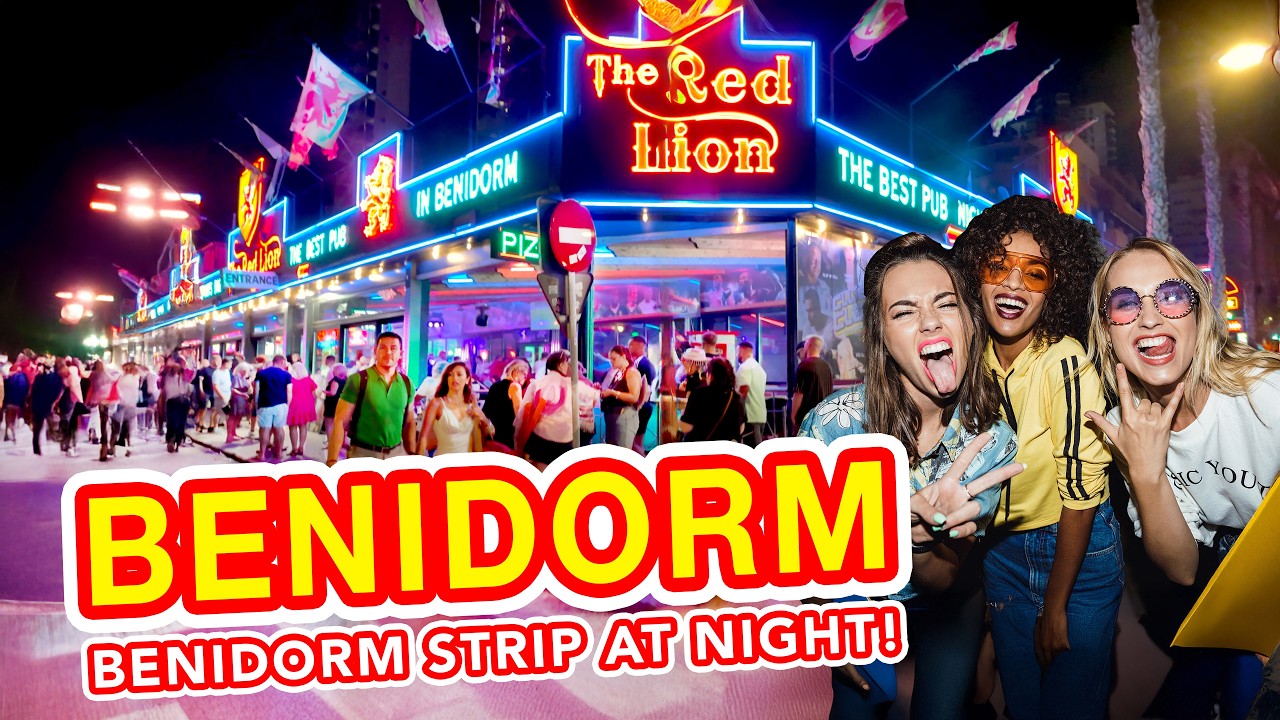 BENIDORM STRIP on a Saturday night is WILD!